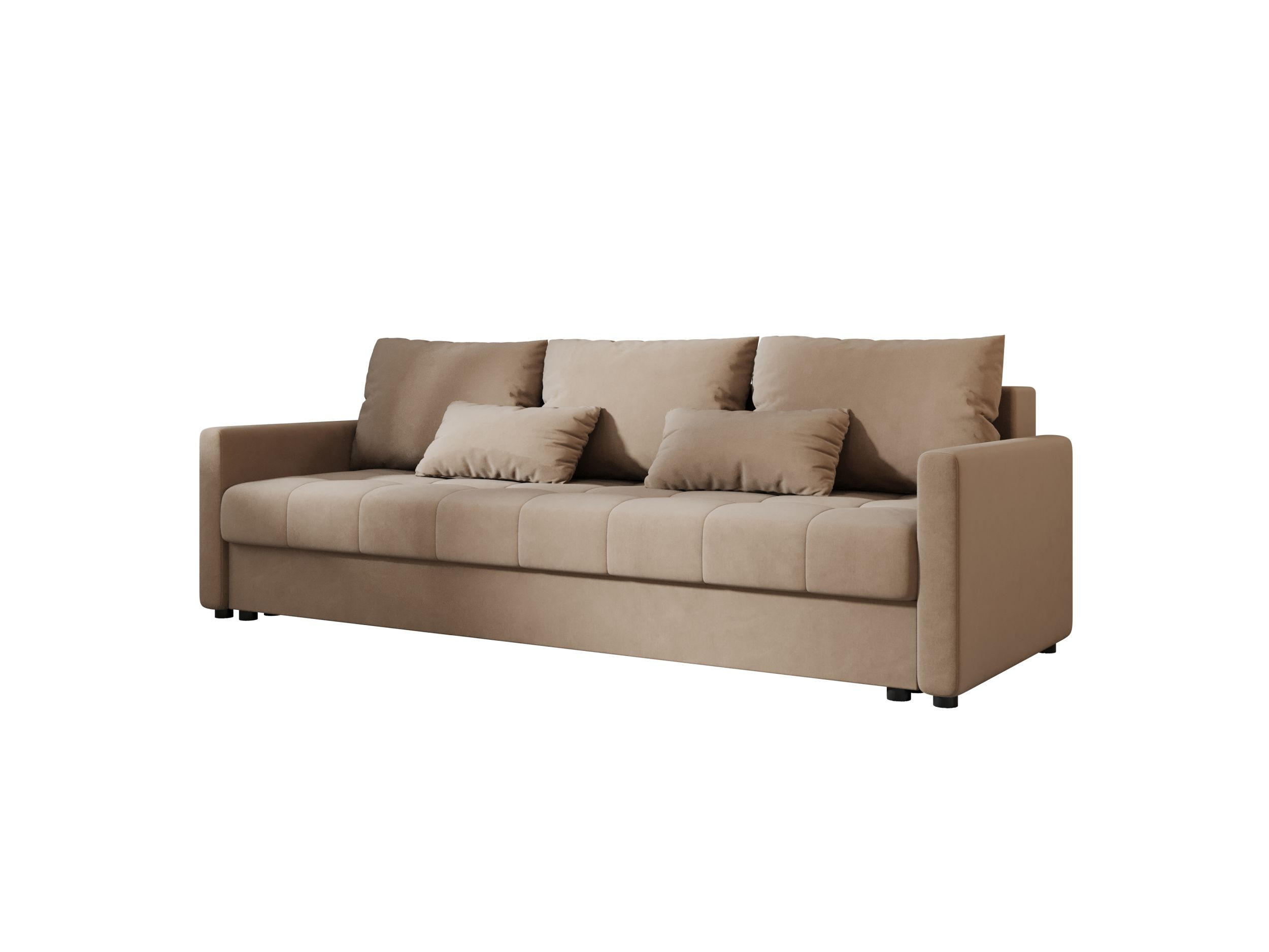 SOFA MOS mit Schlaffunktion ITAKA 48 mit Stauraum - Hellbraun, Textil (84/72/220cm) - Bedante