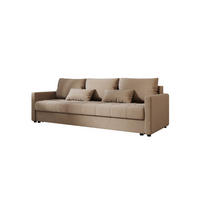 SOFA MOS mit Schlaffunktion ITAKA 48 mit Stauraum - Hellbraun, Textil (84/72/220cm) - Bedante
