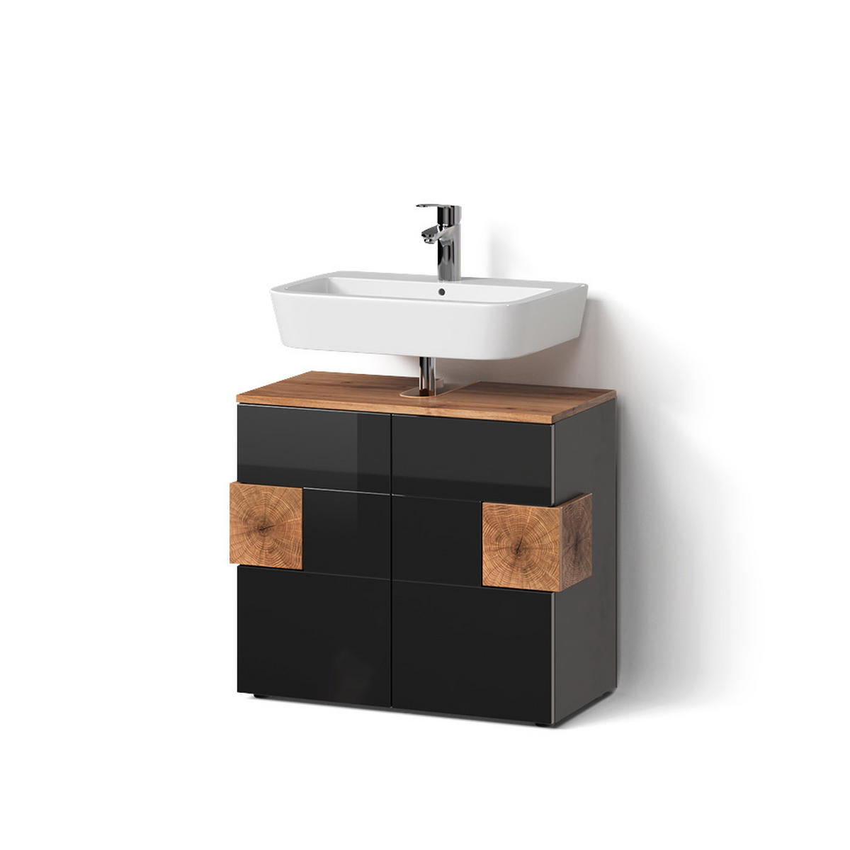 WASCHBECKENUNTERSCHRANK Tanaro Anthrazit 73.1 x 64 cm - Anthrazit, Holzwerkstoff (73.1/64/37cm) - Livinity®