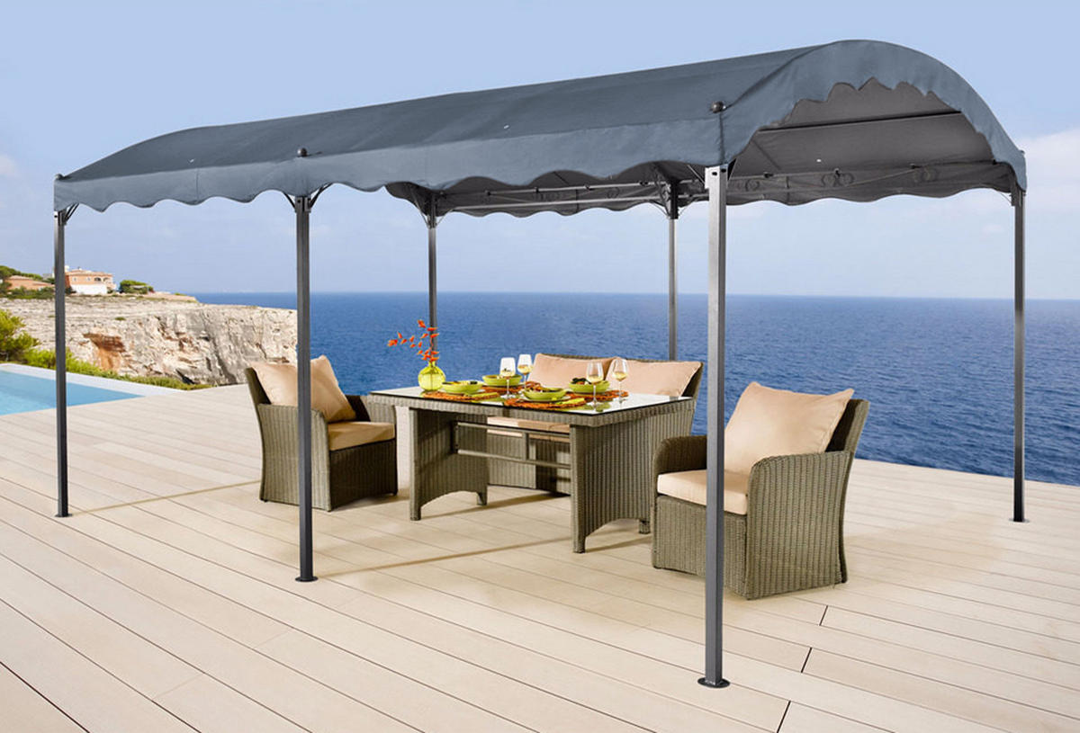 ERSATZDACH für Bogenpergola 3x4m Grau - Grau, Textil (300/1/400cm) - QUICK STAR