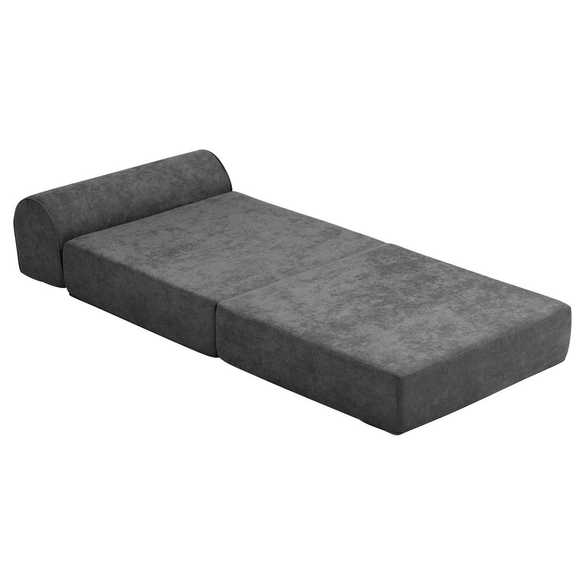 FALTSESSEL Katusha Flachgewebe anthrazit - Anthrazit, Kunststoff (80/71/80cm) - 58aufmkessel