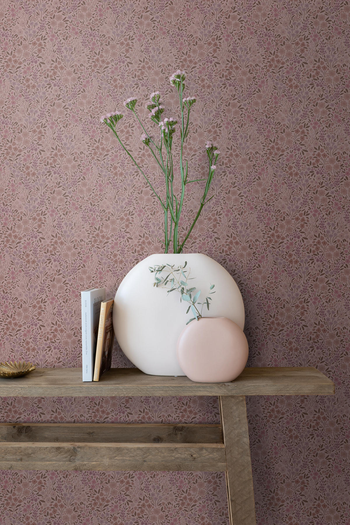 TAPETE Blumen 53 cm x 10.05 m - Lila, Papier (53/0.1cm) - ESTAhome