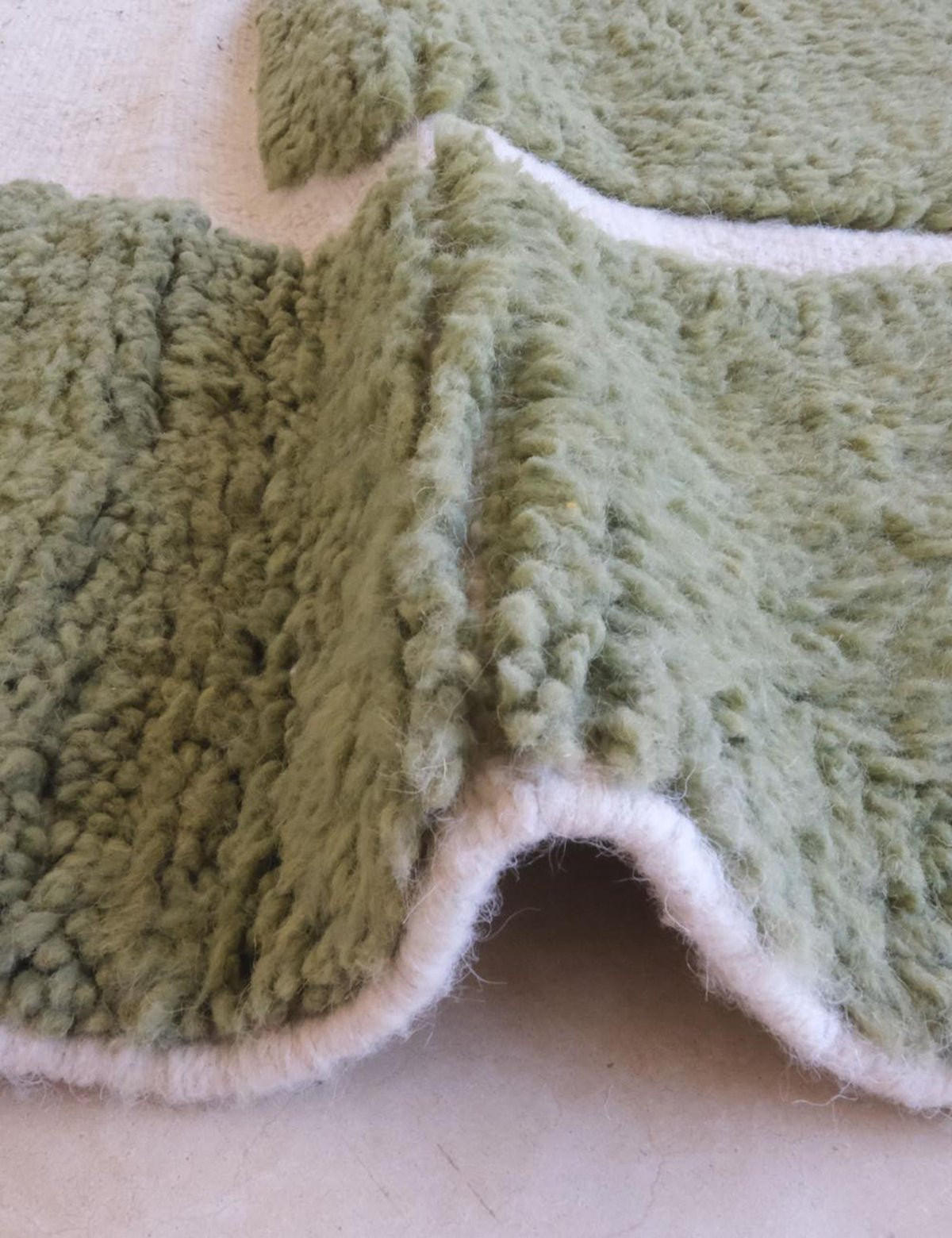 BERBERTEPPICH mit Reliefstruktur 211x 288 cm - Grün, Naturmaterialien (211/288cm) - AFK Living