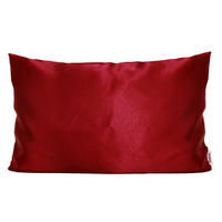 KISSENBEZUG Glanz Satin karmin-rot 40/60 cm - Rot, Textil (40/60cm) - beties Heimtextil