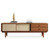 LOWBOARD SIMONA - Kastanienfarben, Holz (175/52/41cm) - IDIMEX