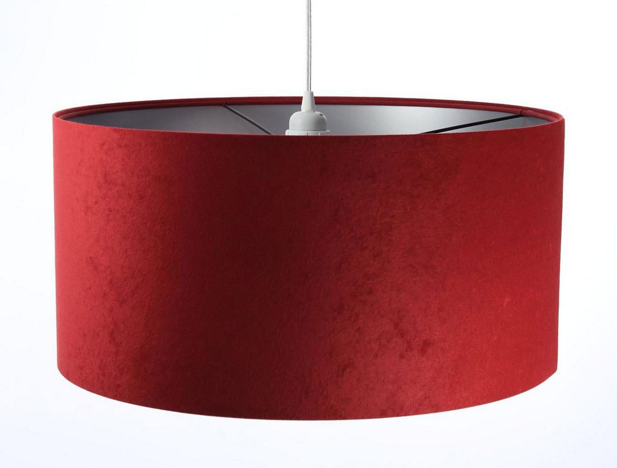 HÄNGELEUCHTE Rot 40/20 cm - Rot/Silberfarben, Kunststoff (40/0.6/20cm) - ONZENO
