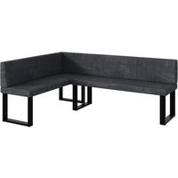 ECKBANK PETER_U - Dunkelgrau, Textil (142/196cm) - Meblini