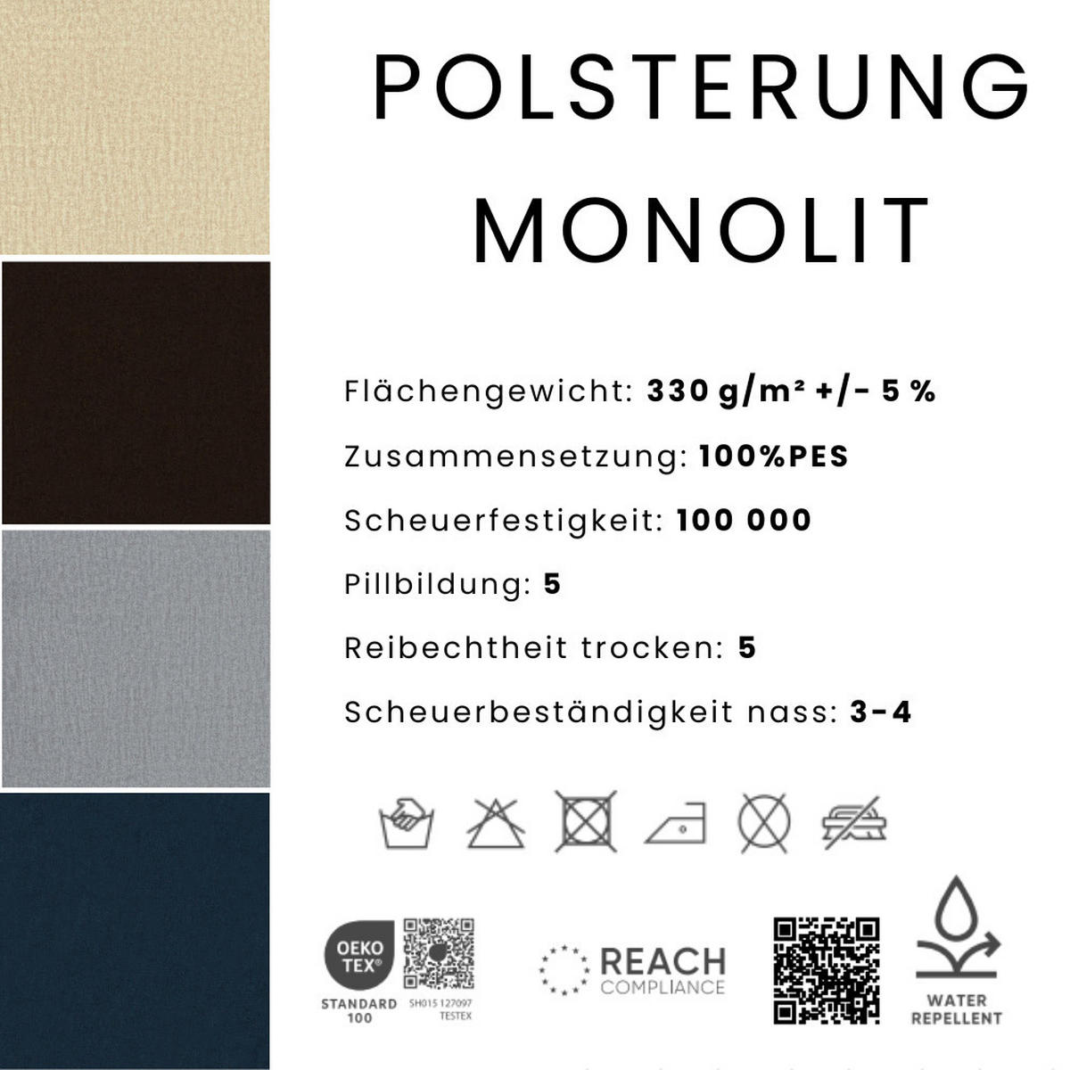 POLSTERBETT mit Bettkasten und Matratze NUBIA, Beige, 140x200 cm - Beige, Textil (140/200cm) - KS Home Concept