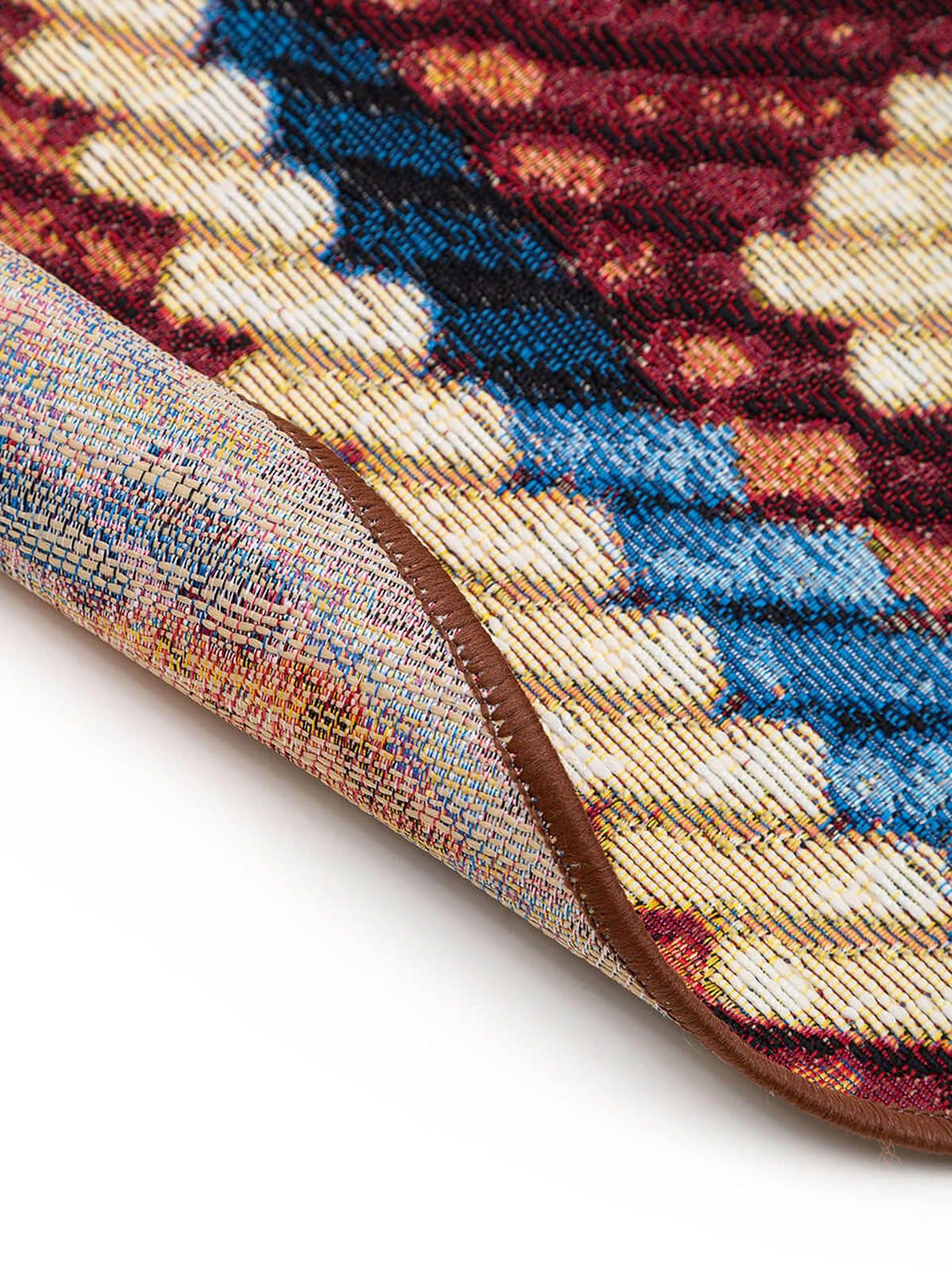 VNÚTORNÝ a vonkajší okrúhly koberec Kenya Viacfarebné ø 160 cm - viacfarebná, textil/plast (160/1cm) - KUNSTLOFT