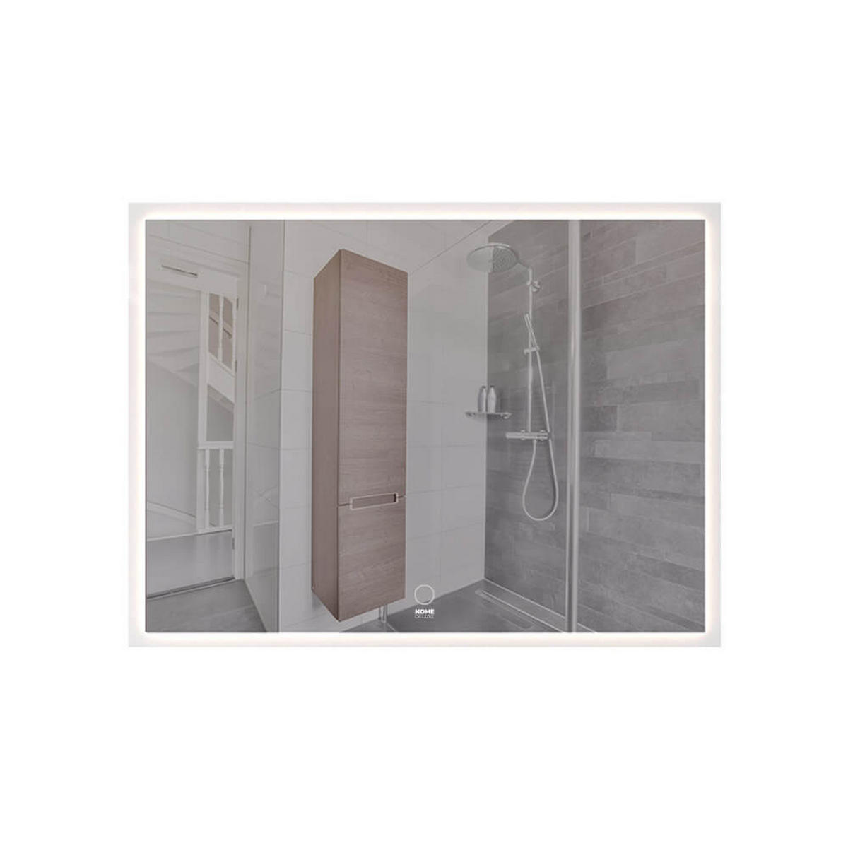 LED-SPIEGEL NOLA - 90 x 70 cm - Weiß, Glas (90/70/1cm) - Home Deluxe