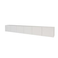 LOWBOARD ELIO-W 3x100x40x41 cm - Weiß - Weiß, Holzwerkstoff (300/40/41cm) - ALTDECOR