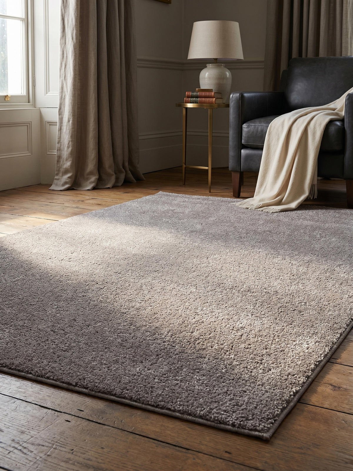 TEPPICH Flur Einfarbig Pflegeleicht Waschbar Wohnzimmer OEKO-TEX Beige 200x290 cm Gekettelt – MAIN - Beige, Textil (200/290cm) - KADIMA DESIGN