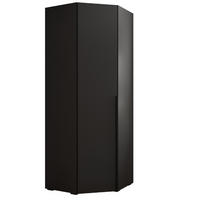 DREHTÜRENSCHRANK 236.7/81.7/81.7 1-türig - Schwarz, Holz/Metall (81.7/236.7/81.7cm) - MÖBEL KRYSPOL