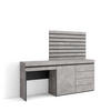 SIDEBOARD mit Konsolentisch Lamellenwand Holz, zementgrau, 177/35/145 cm - Grau, Holzwerkstoff (35/145/177cm) - Skraut Home