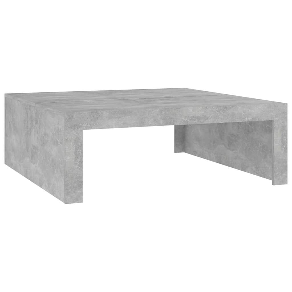furnicato Couchtisch Grau 100x35x100 cm