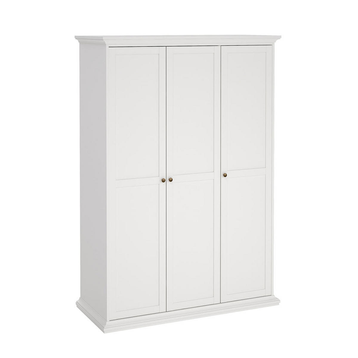 KLEIDERSCHRANK Venedig Weiß 139/61/201 cm - Weiß, Holzwerkstoff (139/201/61cm) - ebuy24