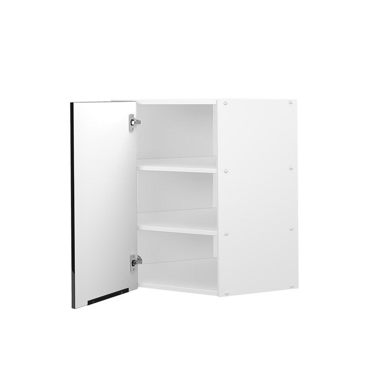 ECKHÄNGESCHRANK Fame-Line Schwarz Eiche hochglanz 57 cm - Schwarz Hochglanz/Schwarz, Holzwerkstoff (57/72/34.1cm) - Vicco