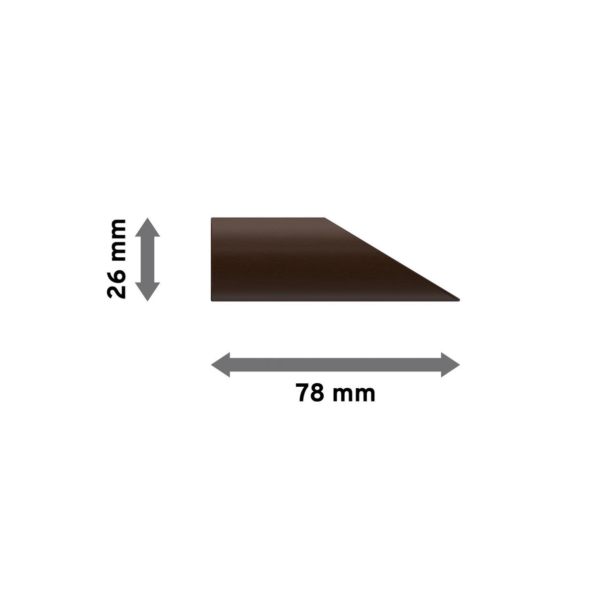 ENDSTÜCKE FÜR GARDINENSTANGEN 16 mm Ø, Franca Nussbaum, Packung 2 Stück - Nussbaumfarben, Holz (7.8/2.6/2.6cm) - INTERDECO