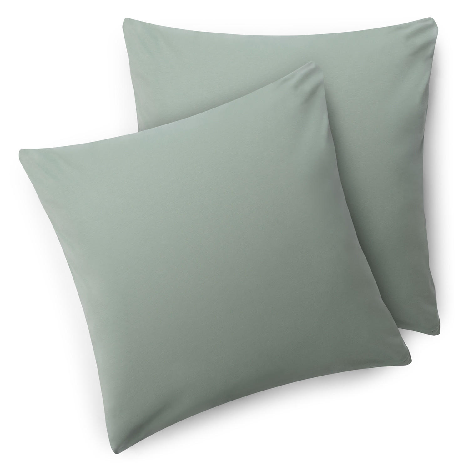 KISSENBEZUG Agneta 50/50 cm, 2er-Set, 100% Baumwolle, Grün - Grün, Textil (50/50cm) - Blumtal