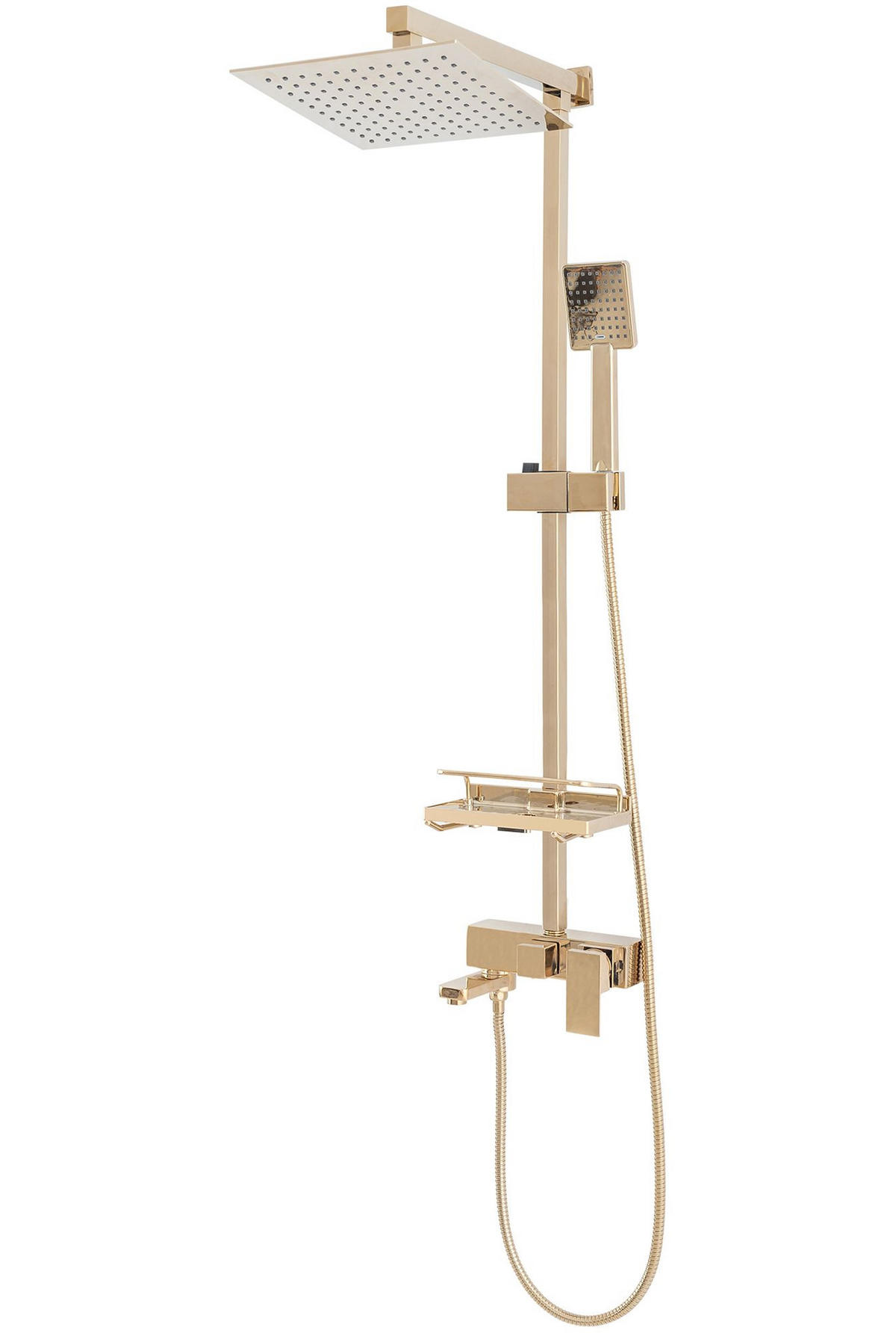 DUSCHSET Rea Jack Gold - Goldfarben, Metall (21.5/102/45cm) - REA