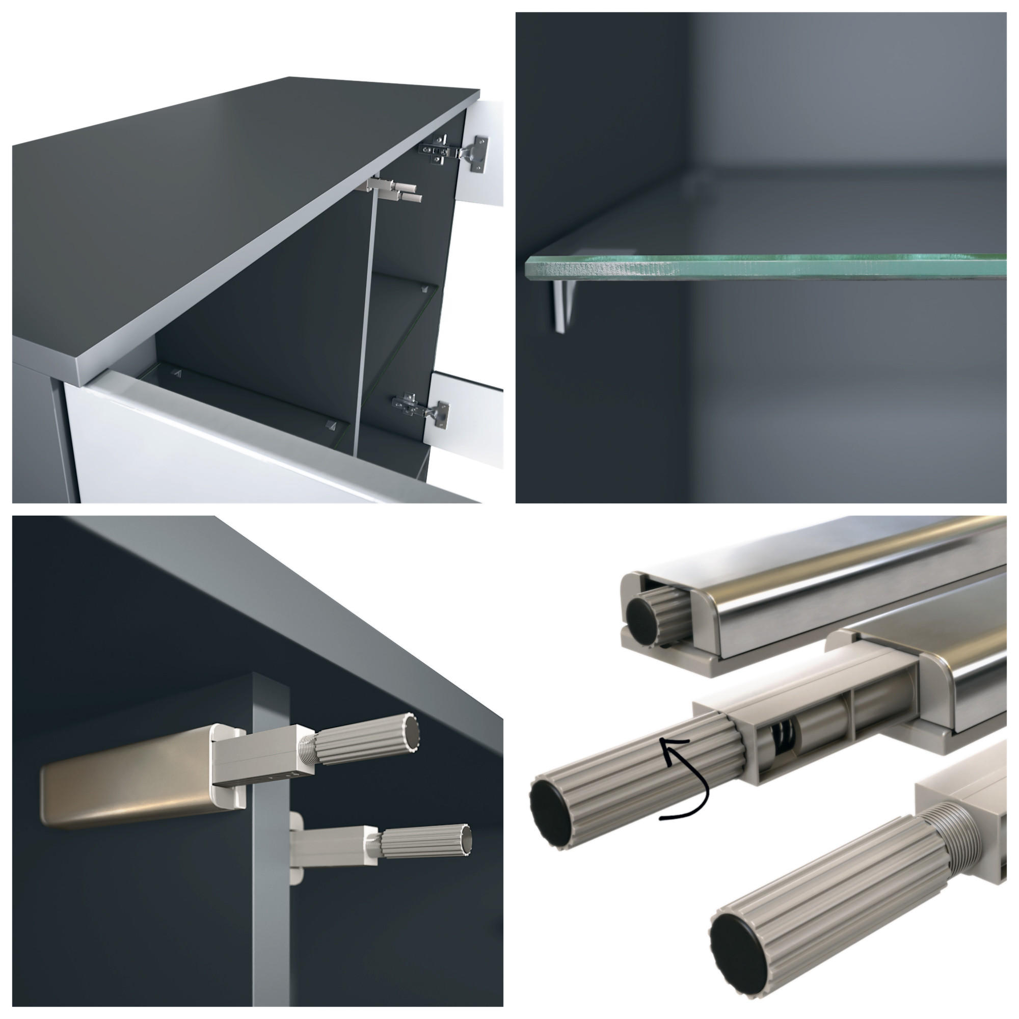 Vladon Kommode Eiche San Remo 92.5x84.5x35 cm