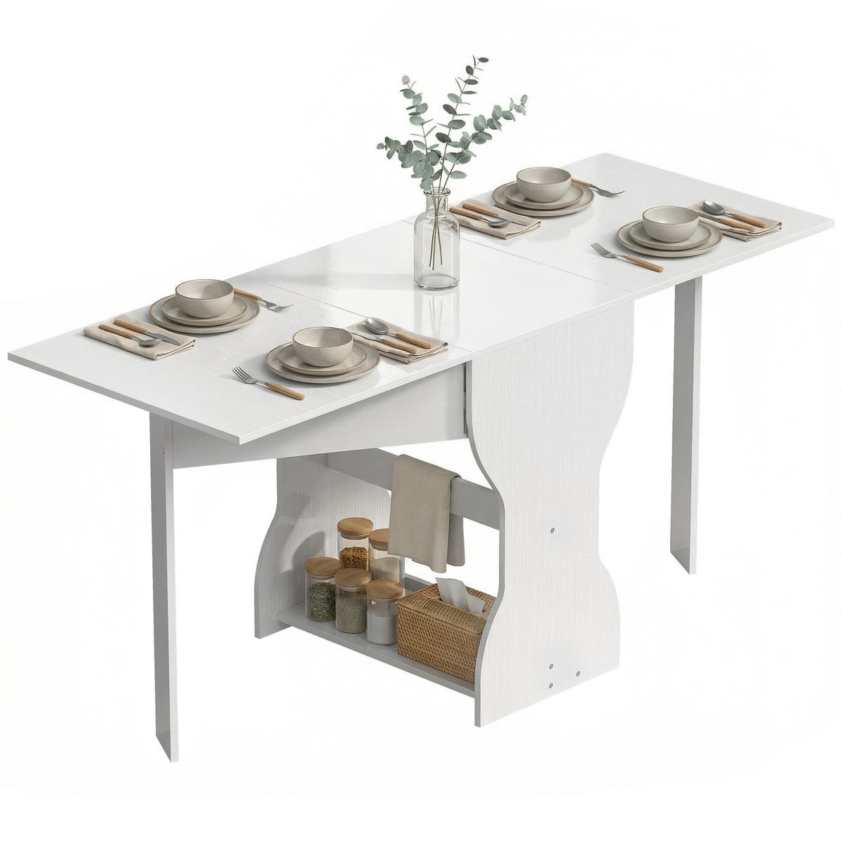 ESSTISCH Weiß 1 Stück - Weiß, Kunststoff (160/60/75cm) - GiPP