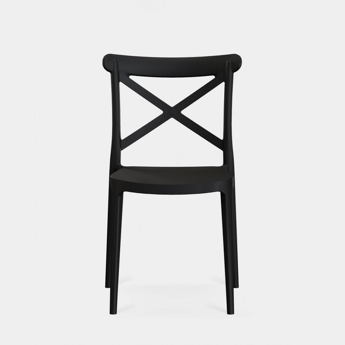 STUHL FÜR DRAUSSEN Birk Grau 48 cm x 81 cm - Grau, Kunststoff (48/81/53cm)