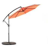 SONNENSCHIRM 295x295cm,Ampelschirm,Gartenschirm,Aluminium,Sonnenschutz,Orange - Orange, Metall (295/295cm) - LVHOM
