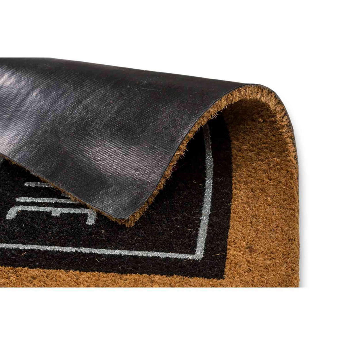 KOKOSMATTE MIT DESIGNAUFDRUCK COCO GLITTER - Naturfarben, Textil (40/60cm) - Astra