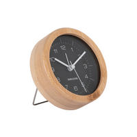 WECKER Bambusgehäuse Neat Ø 10 cm - Schwarz, Naturmaterialien (10/10/4.3cm)