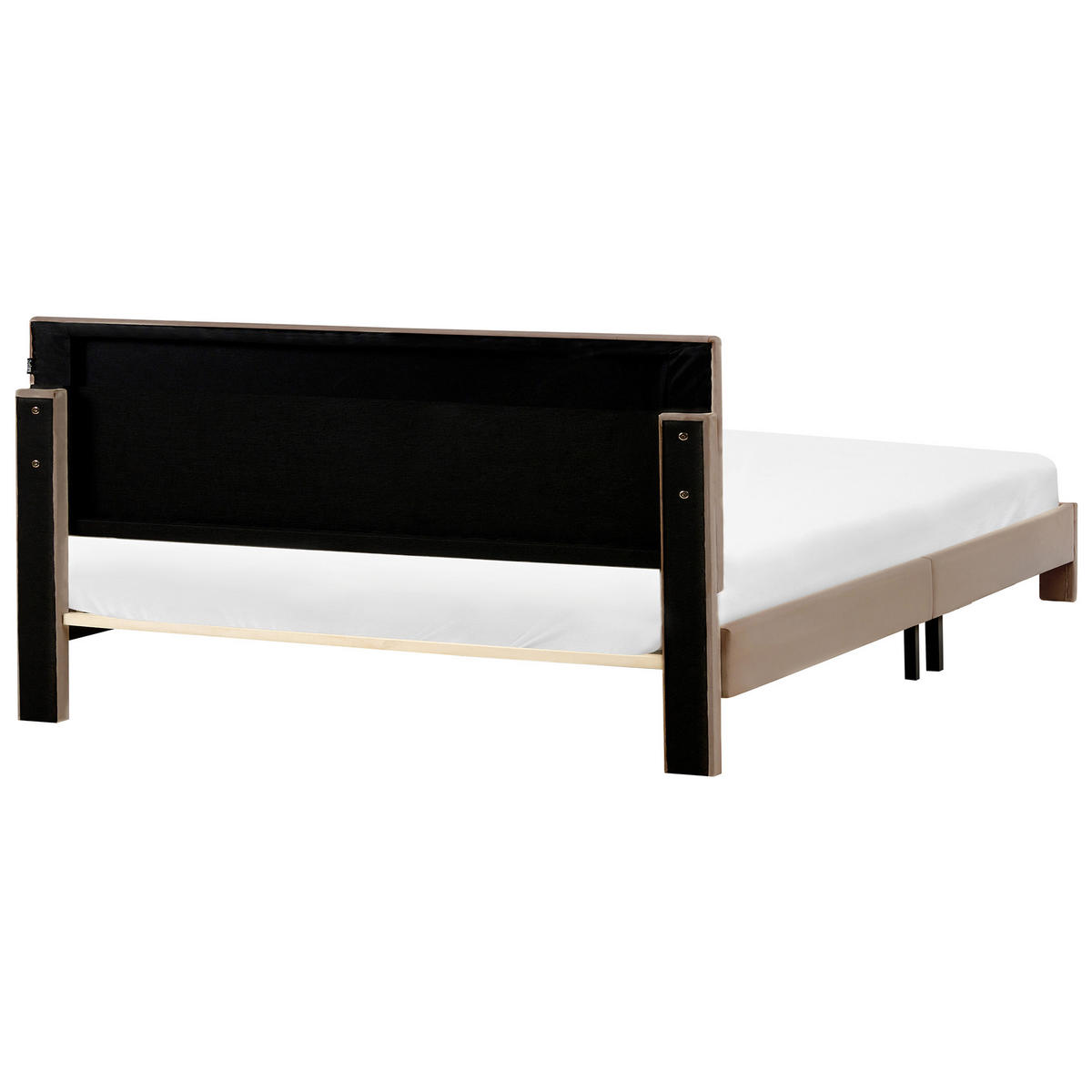 BETT 180/200 cm Taupe Lonzac - Taupe, Textil (180/200cm) - Beliani