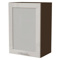KÜCHENHÄNGESCHRANK Brerra W2S/50 Lava / RAL 9001 creme Hochglanz 50 / 32,5 / 72cm - Dunkelgrau/Creme, Holz/Holzwerkstoff (50/72/32.5cm) - Feldmann-Wohnen