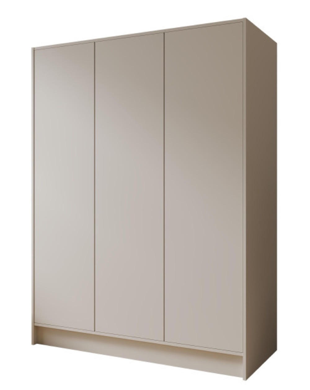 SCHRANK Kaschmir ALA Glatt Ohne Spiegel Ohne Griffe 150 cm - Beige, Holzwerkstoff (150/200/51cm) - Sepro Meble