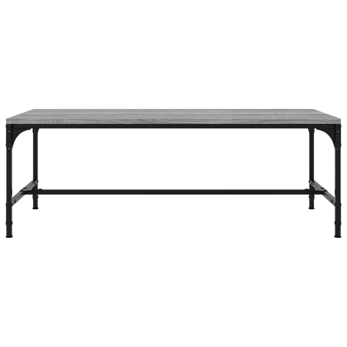 COUCHTISCH Grau Sonoma 100x50x35 cm Holzwerkstoff - Grau, Holzwerkstoff (100/50/35cm) - furnicato