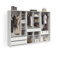 GARDEROBA Trento Bela Komplet 3 kosov - bela, leseni material (100/200/50cm) - Livinity®