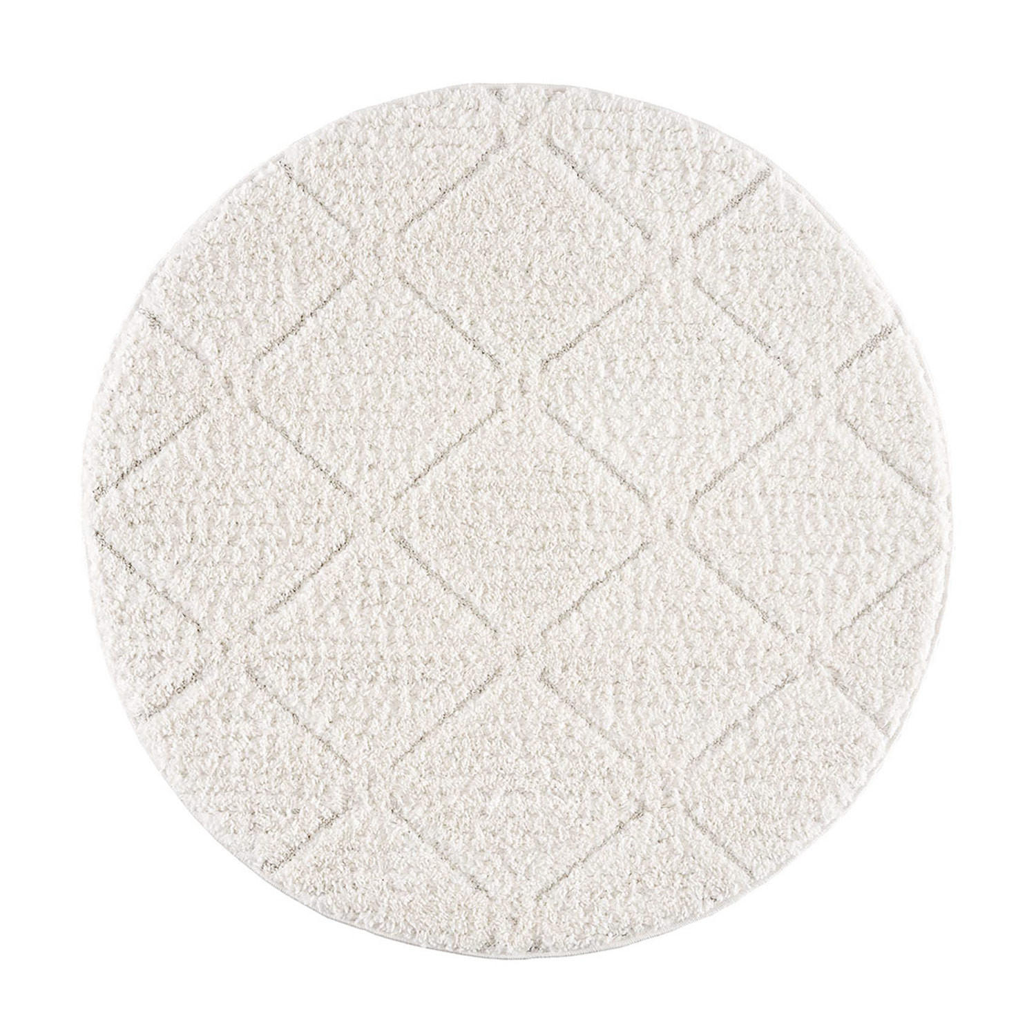 HOCHFLOR-TEPPICH Focus 2997 Creme 200 cm Rund - Creme, Textil (200/200cm) - carpet city