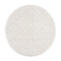 HOCHFLOR-TEPPICH Focus 2997 Creme 120 cm Rund - Creme, Textil (120/120cm) - carpet city