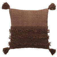 ZIERKISSENHÜLLE Boho Solid cognac 45x45cm - Cognac, Textil (45/45cm) - Tom Tailor