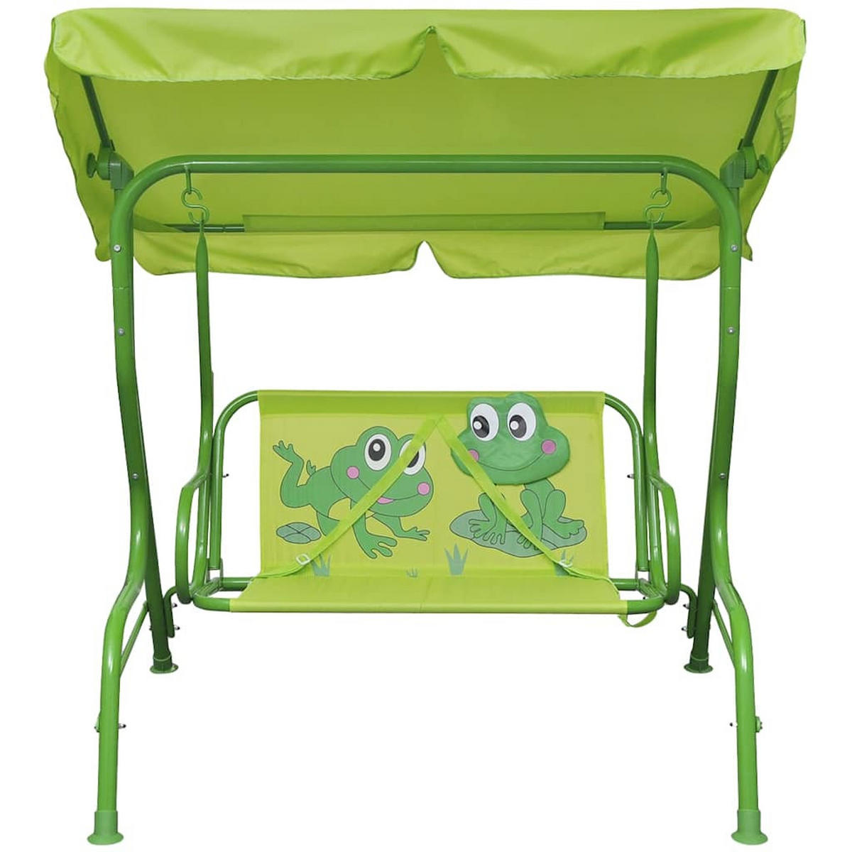 KINDER-HOLLYWOODSCHAUKEL Grün - Grün, Textil (115/110/75cm) - vidaXL