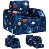 KINDERSESSEL, Schaumstoff, Blau, 46,5L x 93B x 28,5H cm - Blau, Metall (93/28.5/46.5cm) - AIYAPLAY