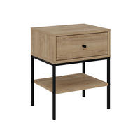 NACHTTISCH Lisa Eiche 56/45/35 cm - Eichefarben, Holzwerkstoff (45/56.4/35cm) - Decortie