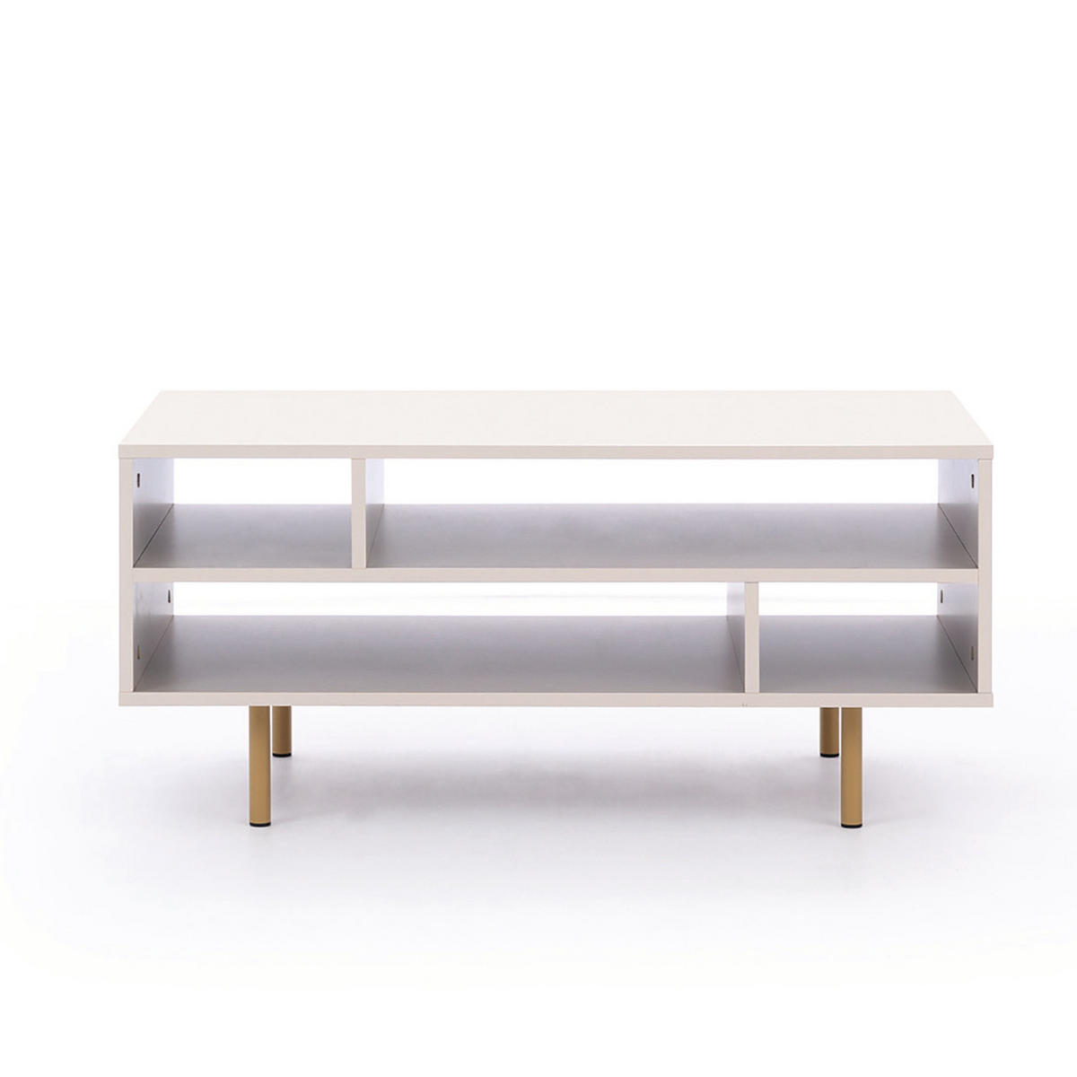 COUCHTISCH Bianco Kaschmir - Kaschmir, Holzwerkstoff (60/100/45cm) - Bettso