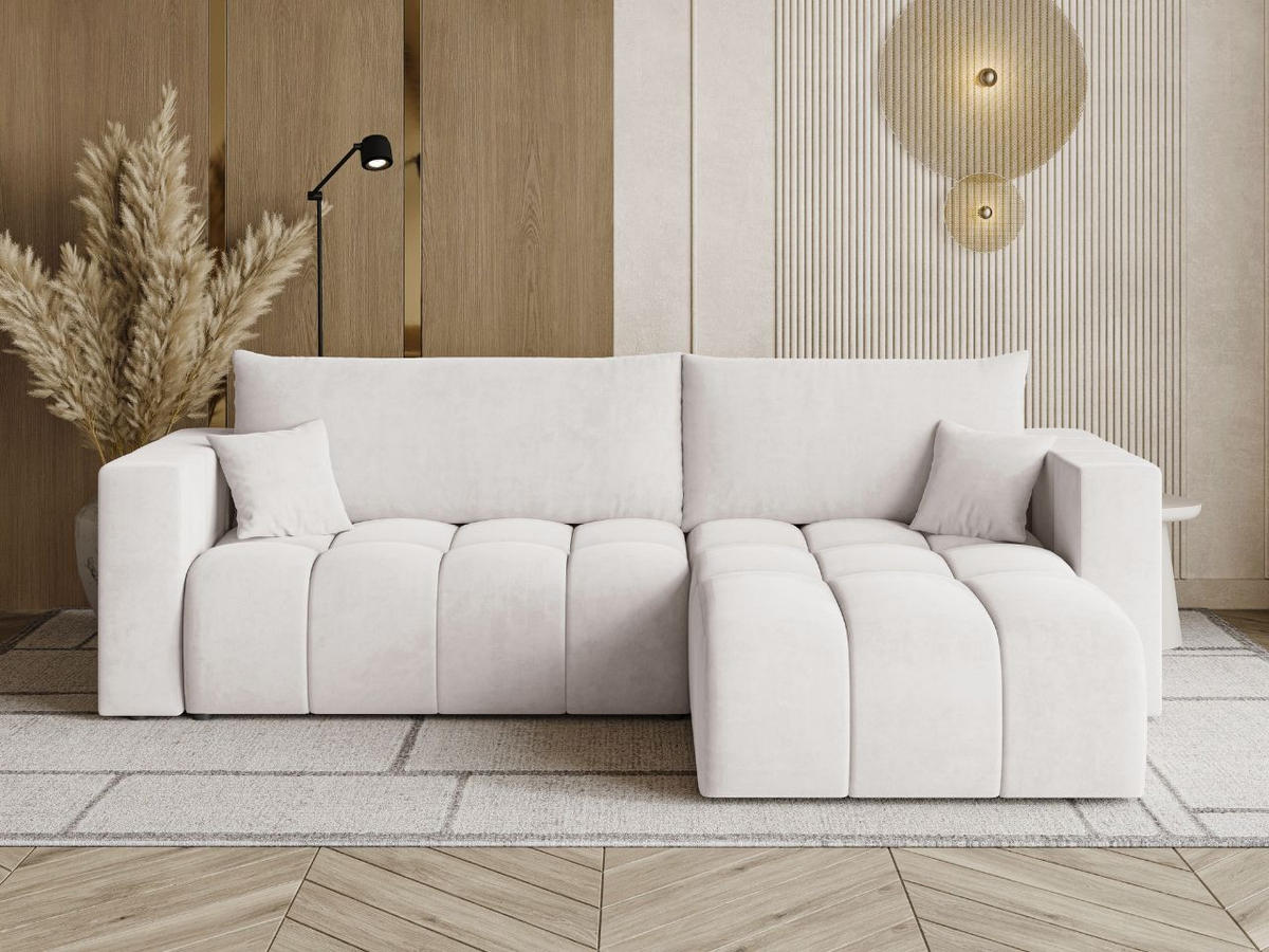 ECKSOFA Neva Grau - Grau, Holz/Textil (280/170cm) - Graingold