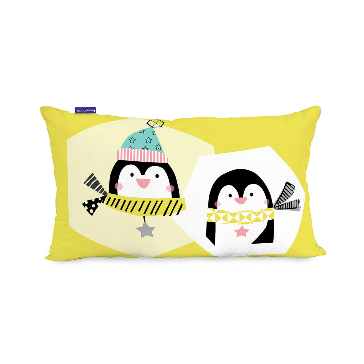 KISSENBEZUG winter 50x30 cm mehrfarbig - Multicolor, Textil (50/30cm) - Happy Friday