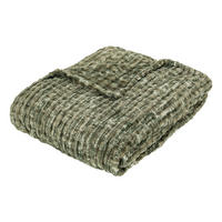 FLEECEDECKE Flan 125/150 cm - Grün, Textil (1/125cm) - Atmosphera Createur d´interieur