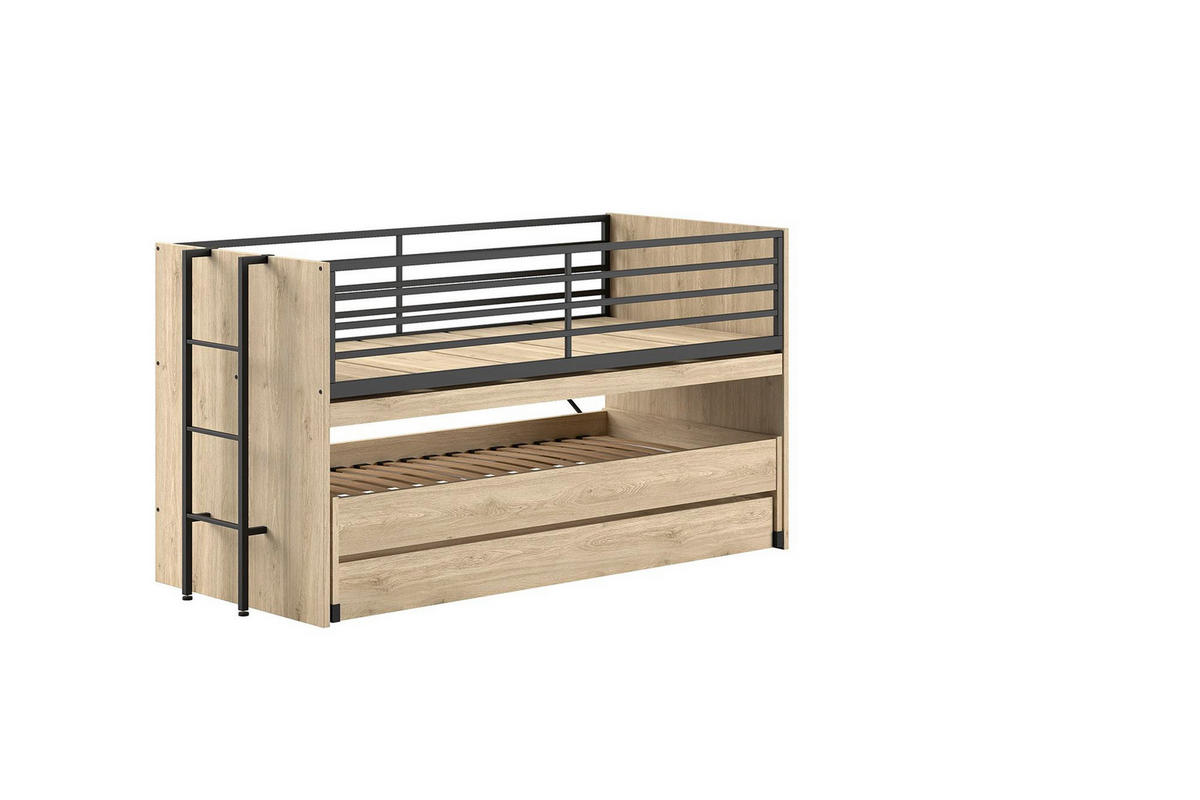 HOCHBETT Kary 219x117x98 aus Holzwerkstoff in Eiche - Naturfarben, Holzwerkstoff (90/200cm) - 58aufmkessel