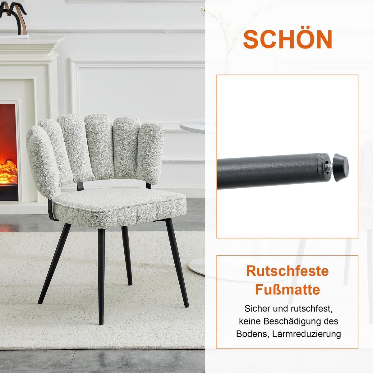 ESSGRUPPE DE-39413 3-teilig, mit 2 Stühlen Grau - Grau, Holzwerkstoff (60/72/60cm) - ComfortXL