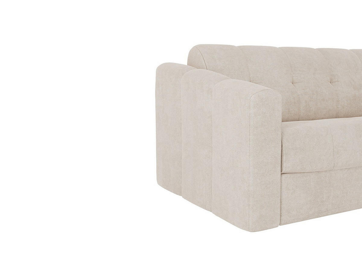 SCHLAFSOFA - 4 Personen - stoff - beige Darielo - Beige, Kunststoff/Textil (216/85/223cm) - Vente-Unique