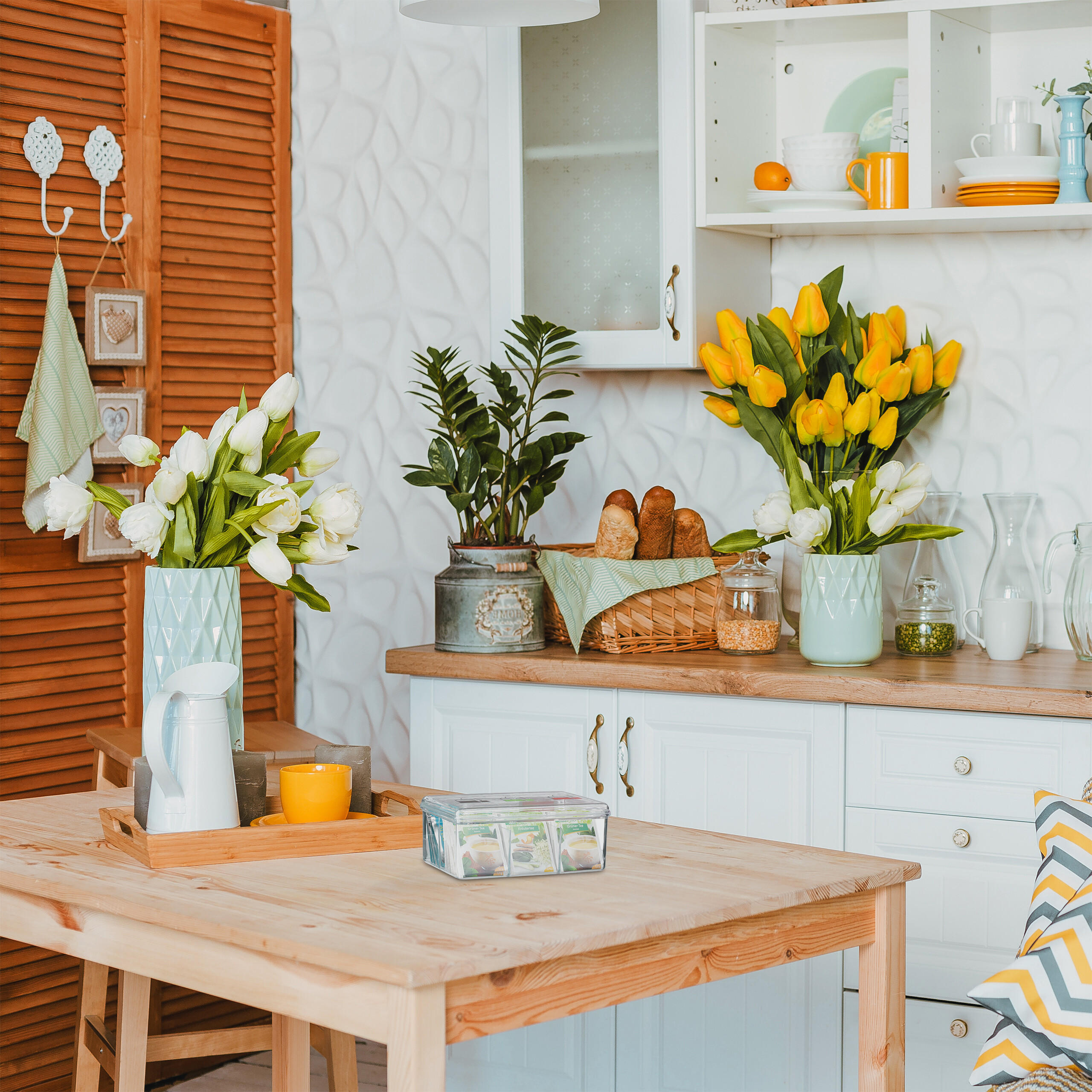 TEEBOX - Transparent, Kunststoff (21.5/9/15cm) - Relaxdays