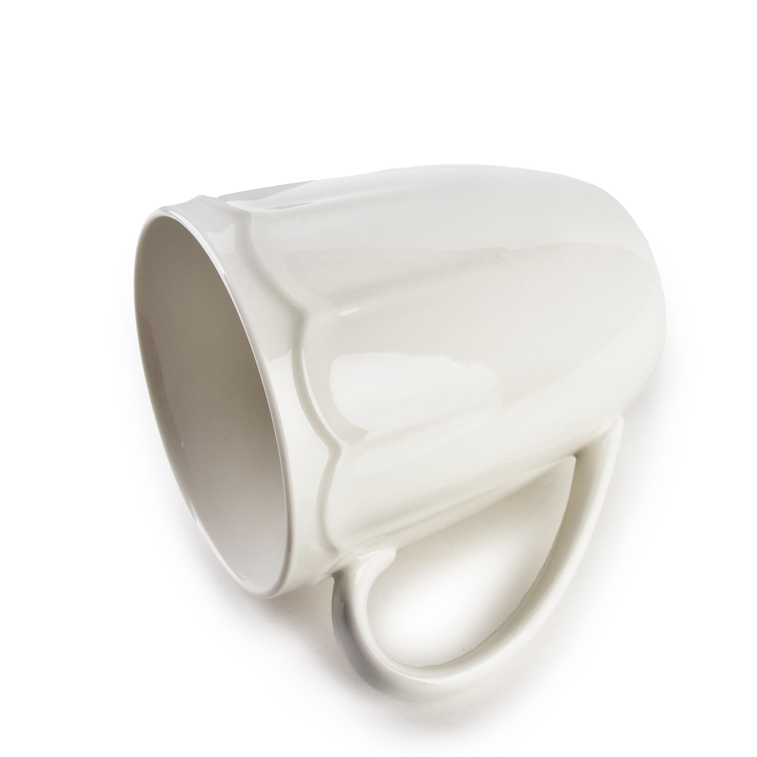 BECHER Hella Weiß 12.5/9/11 cm Keramik - Weiß, Keramik (0.32L) - Mondex